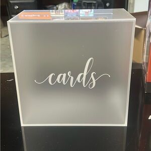Frosted Acrylic Card Box